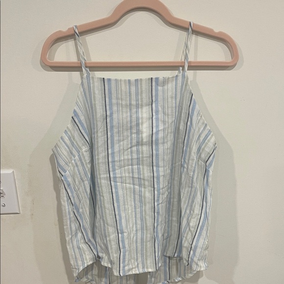 mine Tops - Mine Blue and White Striped Camisole